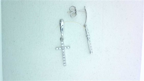 Ohrringe Sommer Dame Sacro in Gold Zirconia PEND CROCI ZIRC P UD/Z - PEND CROCI ZIRC P UD/Z